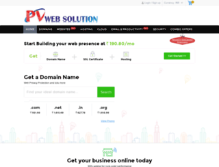 pvwebsolution.co.in screenshot