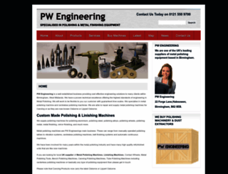 pw-engineering.co.uk screenshot