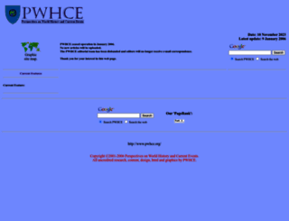 pwhce.org screenshot