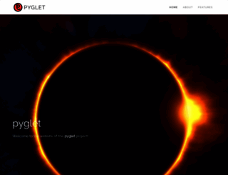 pyglet.org screenshot