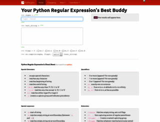 pyregex.com screenshot