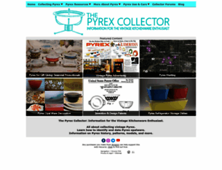 pyrexcollector.com screenshot