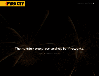 pyrocityfireworks.com screenshot