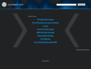 pyroleech.com screenshot