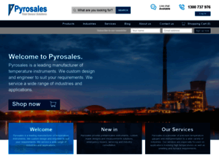 pyrosales.com.au screenshot