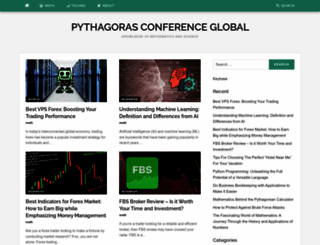 pythagorasconferenceglobal.com screenshot