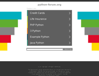 python-forum.org screenshot