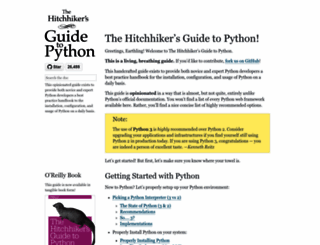 python-guide.readthedocs.io screenshot