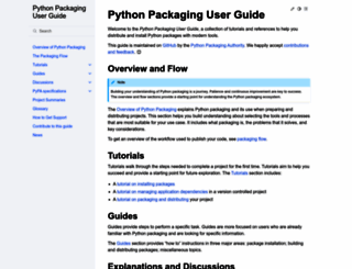 python-packaging-user-guide.readthedocs.org screenshot