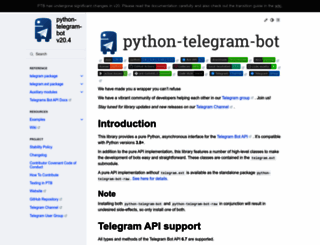 python-telegram-bot.readthedocs.org screenshot