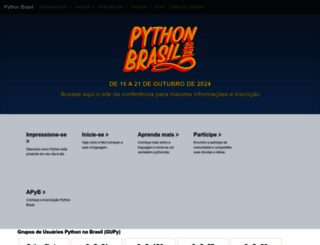 python.org.br screenshot