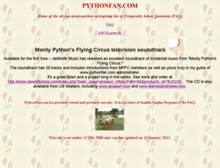 pythonfan.com screenshot