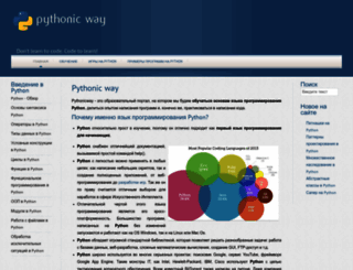 pythonicway.com screenshot