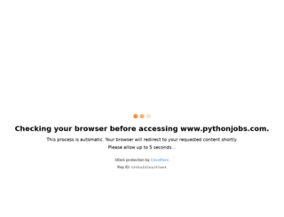 pythonjobs.com screenshot