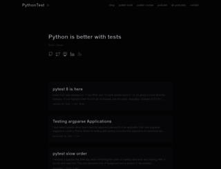 pythontesting.net screenshot