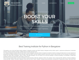 pythontraininginbangalore.in screenshot