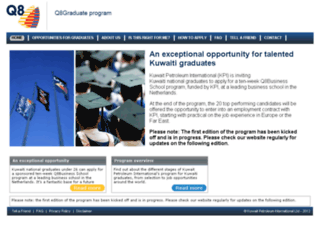 q8graduateprogram.com screenshot