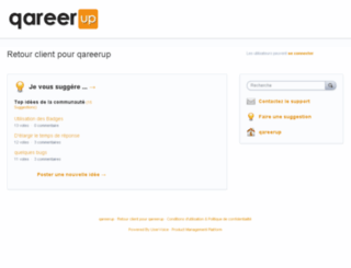 qareerup.uservoice.com screenshot