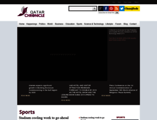 qatarchronicle.com screenshot