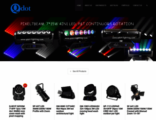 qdot-lighting.com screenshot