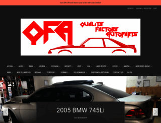 qfaparts.com screenshot
