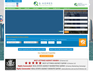 qhomes.com.qa screenshot
