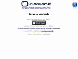 qnumero.com.br screenshot