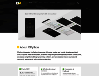 qpython.org screenshot