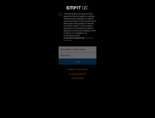 qs.emfit.com screenshot