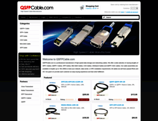 qsfpcable.com screenshot