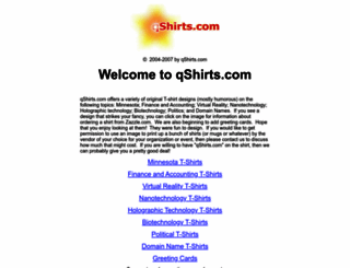 qshirts.com screenshot