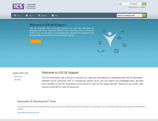 qtsupport.ics.com screenshot