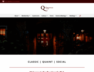 quadclub.uchicago.edu screenshot