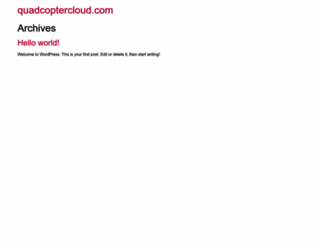 quadcoptercloud.com screenshot