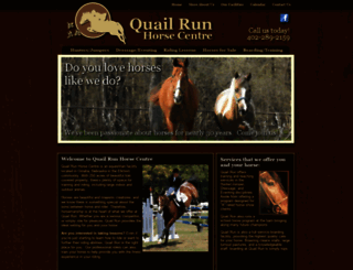 quailrunhorsecentre.com screenshot