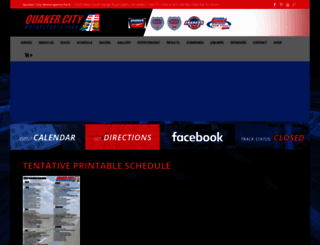 quakercitymotorsportspark.com screenshot