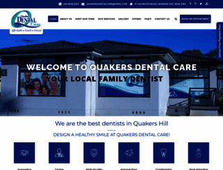 quakersdentalcare.com.au screenshot
