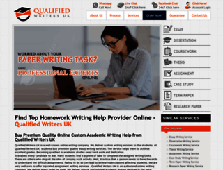 qualifiedwriters.co.uk screenshot