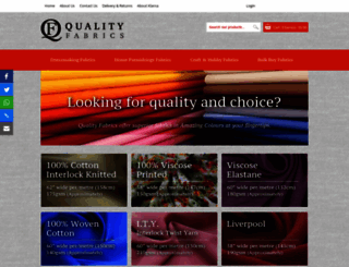 quality-fabrics.co.uk screenshot