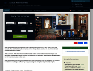 quality-hotel-malesherbes.h-rez.com screenshot
