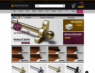 quality-stair-rods.co.uk screenshot