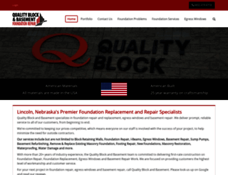 qualityblockandbasement.com screenshot