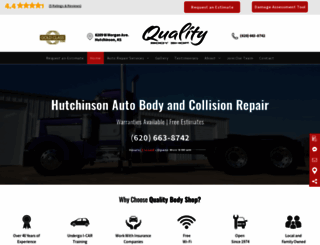 qualitybodyshophutchinson.com screenshot