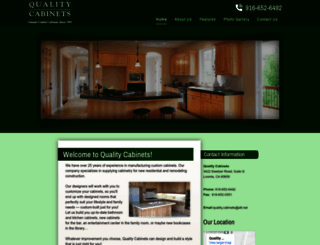 qualitycabinetsca.com screenshot