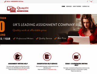 qualitydissertation.co.uk screenshot