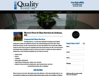 qualityglassms.com screenshot