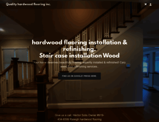 qualityhardwoodflooringnc.com screenshot