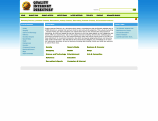 qualityinternetdirectory.com screenshot