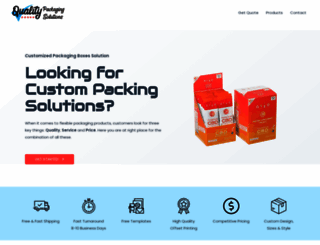 qualitypackagingsolutions.co.uk screenshot