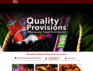 qualityprovisions.com screenshot